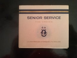 SENIOR SERVICE (fine Virginia)- Empty Cigarettes Carton Box - Around (environ) 1965-70 - Estuches Para Cigarrillos (vacios)