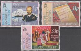 BRITISH ANTARCTIC TERRITORY - 1977 QE II Anniversary. Scott 68-70. MNH ** - Used Stamps