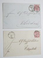 1869/70 , 2 Briefe Aus Leipzig + Chemnitz - Covers & Documents