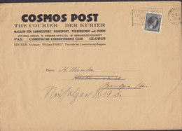 Luxembourg COSMOS POST The Courier Der Kurier Slogan Flamme LUXEMBOURG VILLE 1933 Cover Brief BAUTZEN Sachsen Germany - Covers & Documents