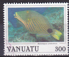 Vanuatu Poisson Balistapus Undulatus N°782 Oblitéré - Vanuatu (1980-...)