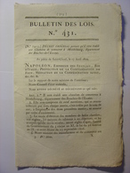 BULLETIN DES LOIS De 1812 - MIDDELBURG PAYS BAS HOLLAND - TRASIMENE ITALIE - DROIT D'AUBAINE FRANCFORT ALLEMAGNE - MAJOR - Wetten & Decreten