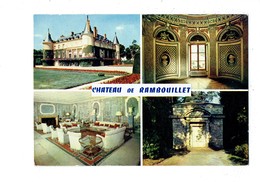 Cpm - Château De RAMBOUILLET - Façade Jardins Chaumière Des Coquillages Salle Marbres Laiterie Reine - Châteaux D'eau & éoliennes