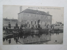 MONTMARTIN SUR MER  école Communale De Garcons 1919 Animé - Montmartin Sur Mer