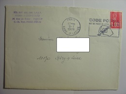 Delcampe - ENVELOPPE & COURRIER - FEDERATION NATIONALE DES ANCIENS COMBATANTS SNCF  9 JANVIER 1978 GARE ST LAZARE CODE POSTAL FNCAC - Sammlungen