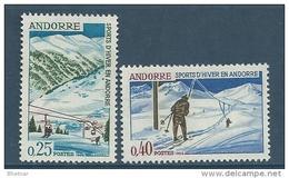 Andorre YT 175 & 176 " Sports D'hiver "1966 Neuf** - Nuovi
