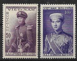 Viêt-Nam 1954, Prince Bao-Long Lot De  N° YT 27 & 28** Cote 28€ - Vietnam