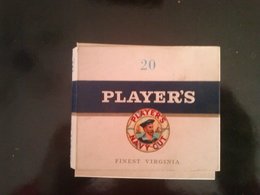 PLAYER'S (virginia Tabacos) -empty Cigarettes Carton Box - Around (environ) 1965-70 - Estuches Para Cigarrillos (vacios)