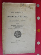 Les Lauréats Du Concours Général Pour Le Département De La Mayenne. Marquis De Beauchesne. Laval 1905 - Pays De Loire