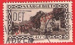 MiNr.17 D O Deutsche Abstimmungsgebiete  Saargebiet Dienstmarken - Dienstzegels
