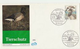 GERMANY 1991 FDC With Goose.BARGAIN.!! - Ganzen