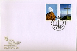 2009 , LIECHTENSTEIN , RHYBRA 2012 - ALTSTÄTTEN , MONTAÑAS , PICOS , CUMBRES - Covers & Documents