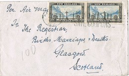 31661. Carta Aerea HAMILTON (New Zealand) 1947. Southern Alps Waind Gorge Stamps - Briefe U. Dokumente