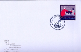 2012 , LIECHTENSTEIN , STAMP SHOW 2012 - ASAKUSA TOKYO , ARQUITECTURA - Lettres & Documents