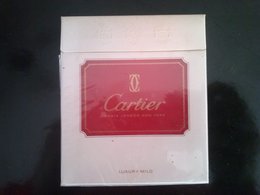 CARTIER - Empty Cigarettes Carton Box - Around (environ) 1970 - Estuches Para Cigarrillos (vacios)
