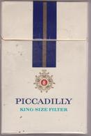 PICCADILLY - Empty American Cigarettes Carton Box - Around (environ)  1970 - Sigarettenkokers (leeg)