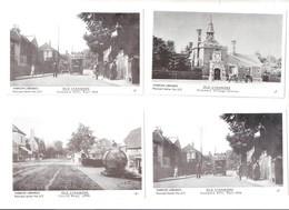 FOUR DIFFERENT HARROW LIBRARIES POSTCARD SERIES OF OLD STANMORE 1970'S 1980'S ??? - Middlesex