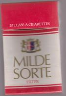 MILDE SORTE- Empty  Cigarettes Carton Box - Around (environ) 70 - Sigarettenkokers (leeg)