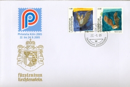 2005 , LIECHTENSTEIN , VADUZ , FAUNA , MURCIÉLAGOS - Cartas & Documentos