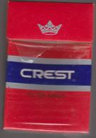 CREST  - Indian  Empty Cigarettes Carton Box - Around 1970 - Etuis à Cigarettes Vides