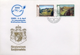 2002 , LIECHTENSTEIN , VADUZ , ARTE , PINTURA , PAISAJES - Cartas & Documentos