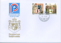 2003 , LIECHTENSTEIN , VADUZ ,  VINO , WINE , TRABAJOS DE LA VENDIMIA , UVAS , GRAPES - Covers & Documents