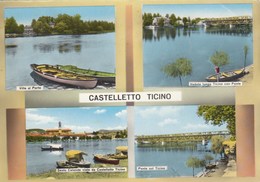 CASTELLETTO TICINO-NOVARA-MULTIVEDUTE(4 IMMAGINI)CARTOLINA VERA FOTOGRAFIA-VIAGGIATA IL 22-6-1963 - Novara