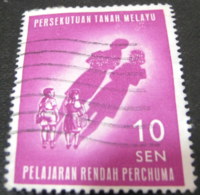 Malaysia Malaya Federation 1962 Free Primary Education 10c - Used - Federation Of Malaya