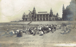 Ostende La Plage Et Le Kursaal Carte Photo Godtfurneau 1908 - Oostende