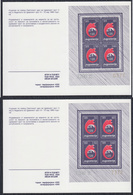 Yugoslavia 1989 Red Cross, Surcharge, Booklet Perforated And Imperforated  Michel 166-169 - Carnets