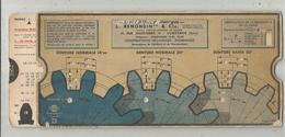 Régle De Calcul Normus, T.3, Dentures, L. RENONDIN & Cie , SURESNES , Seine ,2  Scans, Frais Fr 3.15e - Ohne Zuordnung