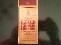 PALL MALL -extra Long - Empty Cigarettes Carton Box - Around (environ) 1970 - Etuis à Cigarettes Vides