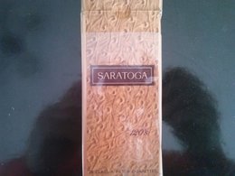 SARATOGA  (Philip Morris) Extra Long  - Empty Cigarettes Carton Box - Around (environ) 1970 - Etuis à Cigarettes Vides