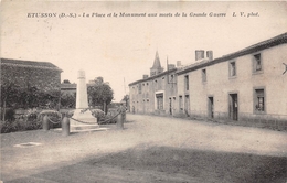 ¤¤   -   ETUSSON   -  La Place Et Le Monument Aux Morts De La Grande Guerre    -  ¤¤ - Other & Unclassified