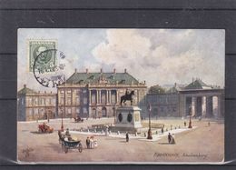 Danemark - Carte Postale De 1911  ? - Oblit Kobenhavn - Exp Vers Berchem Antwerpen - Vue Amalienborg - Brieven En Documenten
