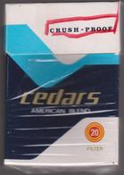 CEDARS - Lebanese Empty Cigarettes Carton Box - Around 1970 - Sigarettenkokers (leeg)