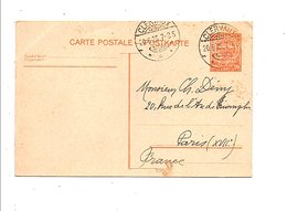 LUXEMBOURG ENTIER DE CLERVAUX POUR LA FRANCE 1925 - Covers & Documents