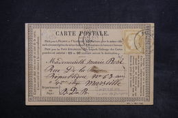 FRANCE - Carte Précurseur ( Avec Petite Variété ) De Salon Pour Marseille , Affranchissement Cérès - L 24052 - Vorläufer