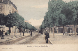 CHELLES Boulevard De La Gare (attelage) Circulée 1917 - Chelles