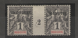 Mongtze -( Indo-chine) Millésimes Surchargé - 1902  N°1 Neuf - Unused Stamps