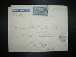 DEVANT Par Avion En FM Pour La FRANCE TP MOYEN-CONGO 1F50 SurchAFRIQUE EQUATORIALE FRANCAISE OBL.26 MARS 40 POINTE NOIRE - Lettres & Documents