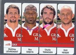 Image PANINI Sport RUGBY 2012-2013 (top 14 Pro D2) N° 412 DAX - Autres & Non Classés