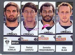 Image PANINI Sport RUGBY 2012-2013 (top 14 Pro D2) N° 394 BRIVE - Other & Unclassified