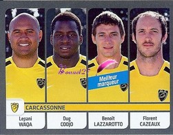 Image PANINI Sport RUGBY 2012-2013 (top 14 Pro D2) N° 402 CARCASSONNE - Other & Unclassified