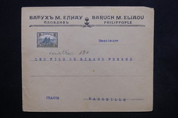 BULGARIE - Enveloppe Commerciale De Philippople Pour Marseille - L 24115 - Cartas & Documentos