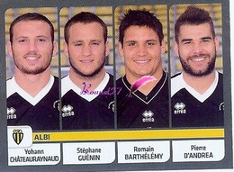 Image PANINI Sport RUGBY 2012-2013 (top 14 Pro D2) N° 371 ALBI - Other & Unclassified