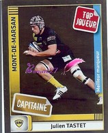 Image PANINI Sport RUGBY 2012-2013 (top 14 Pro D2) N° 209 SM Julien TASTET Capit - Other & Unclassified