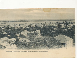 Nassau Bahamas   Panorama Northeast From The Royal Victoria Hotel Undivided Back - Bahamas