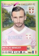 PANINI Foot 2014-2015 Equipe EVIAN THONON GAILLARD FC - Nicolas BENEZET N° 85 - Other & Unclassified