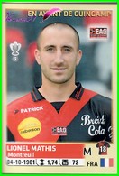 PANINI Foot 2014-2015 EN AVANT DE GUINGAMP - Lionel MATHIS N° 112 - Autres & Non Classés